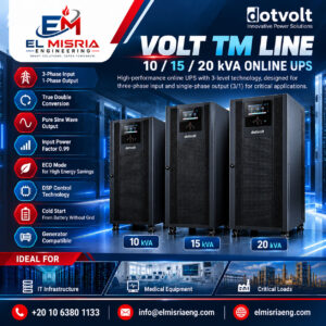 Volt TM Line 10/15/20 kVA – Online UPS