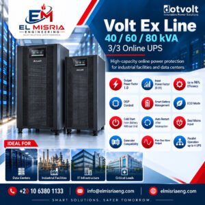 Volt Ex Line 40/60/80 kVA – Online UPS